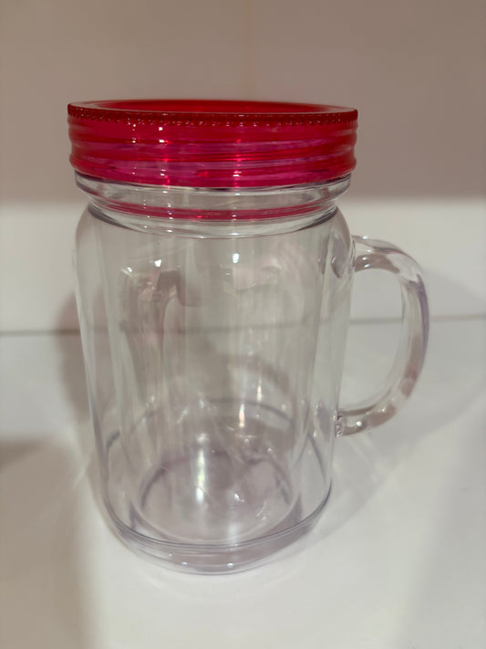 20oz Acrylic Mason Jar