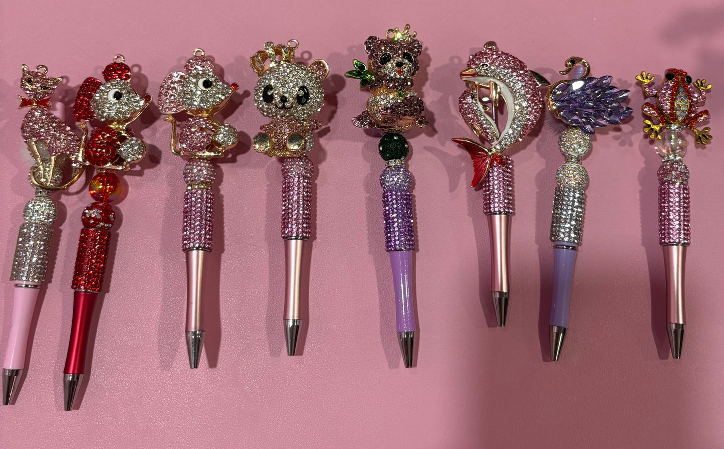 Animal rhinestone pens