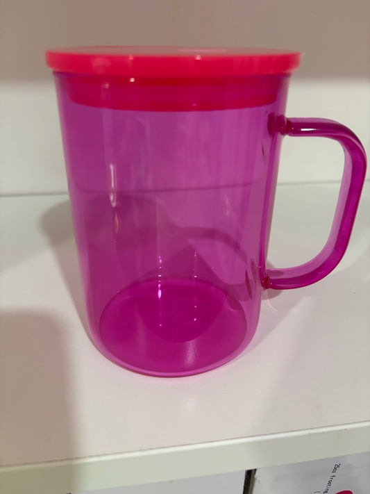 17oz Jelly Colored Glass Mugs