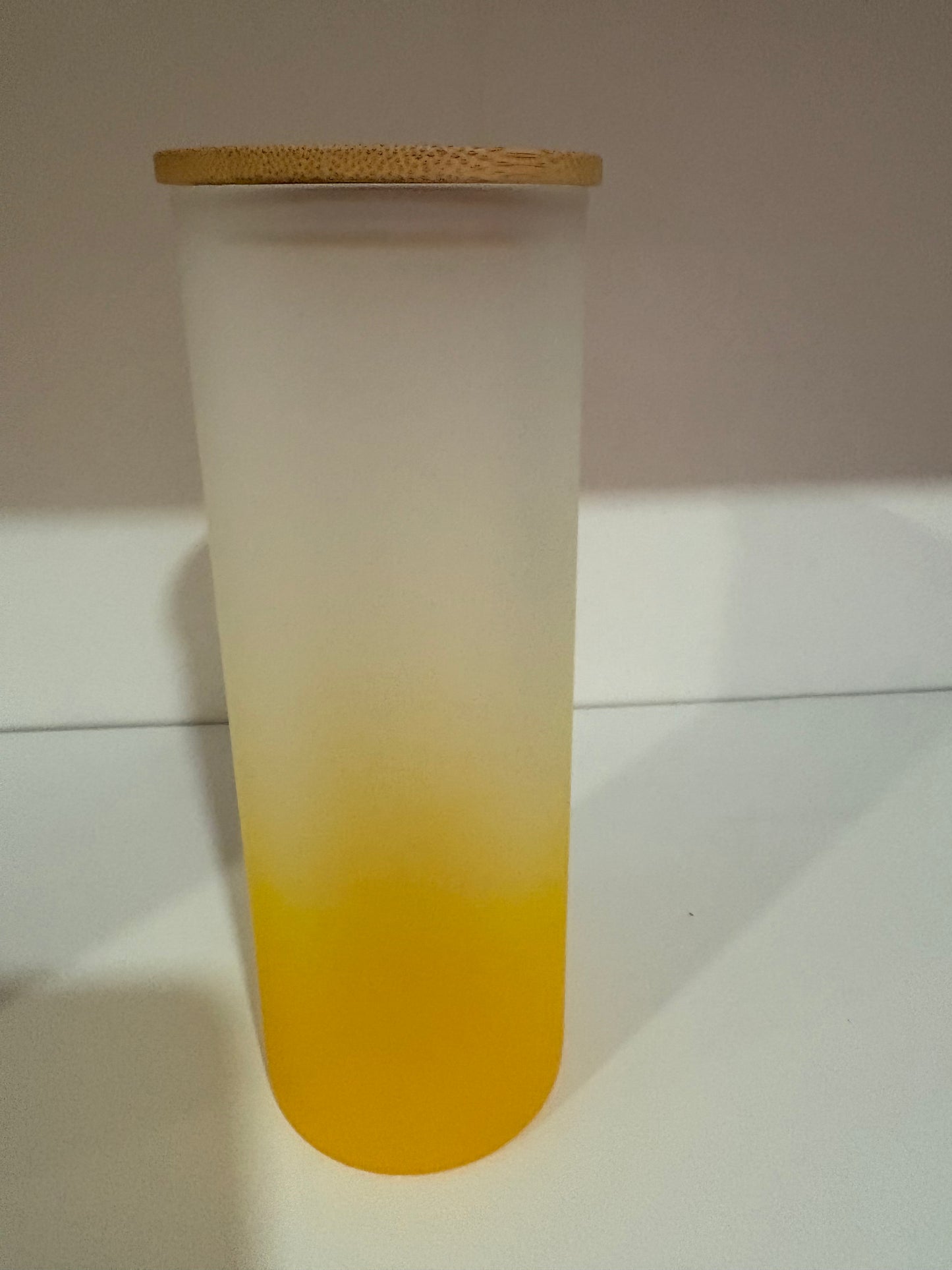 25oz Glass Frosted Ombré