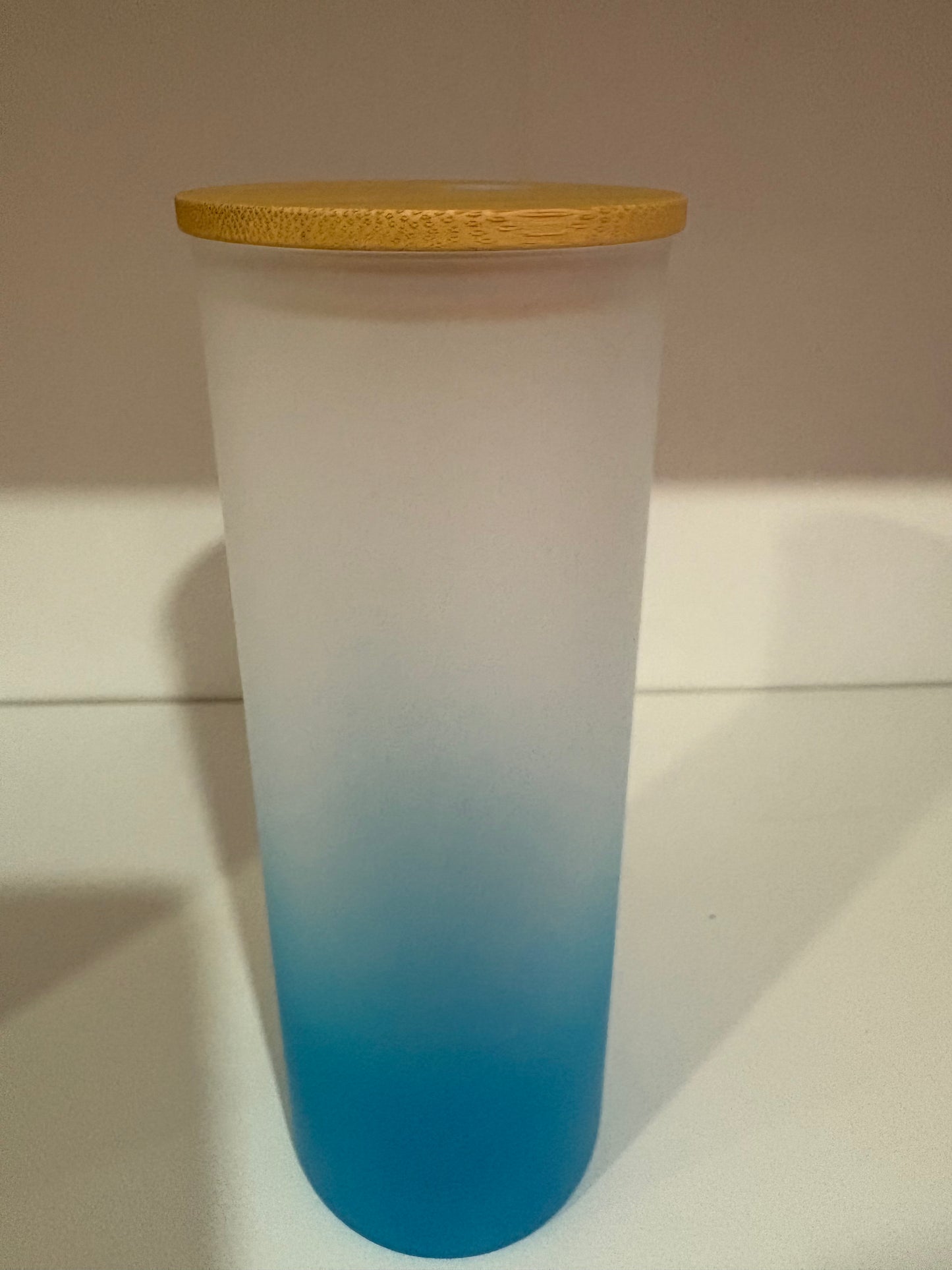 25oz Glass Frosted Ombré