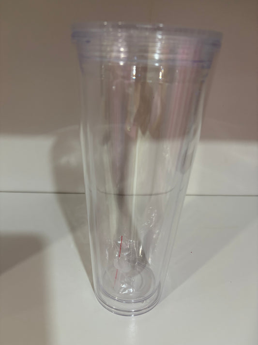 24oz Acrylic Snowglobe Tumbler