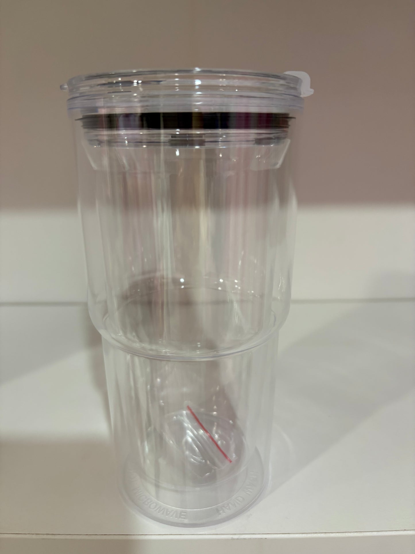 18oz Acrylic Snowglobe Tumbler